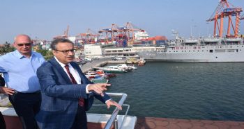 VALİ SU, MERSİN LİMANI’NDA İNCELEMELERDE BULUNDU
