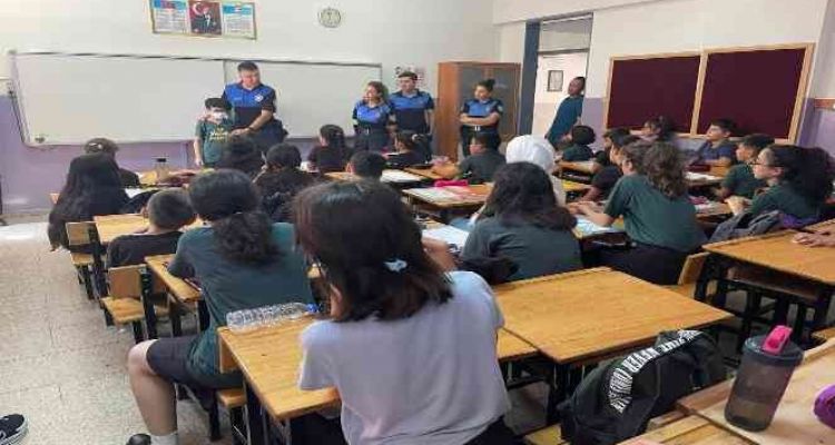 Mersin'de öğrenciler genel asayiş konularında bilgilendirildi