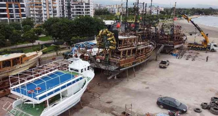 Sezon güzel geçti, tekneler bakım için kıyıya çekildi