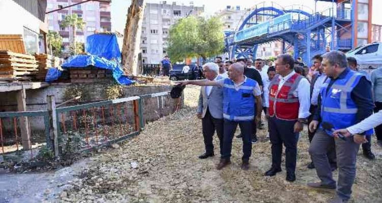 Başkan Seçer alt yapı çalışmalarını yerinde inceledi