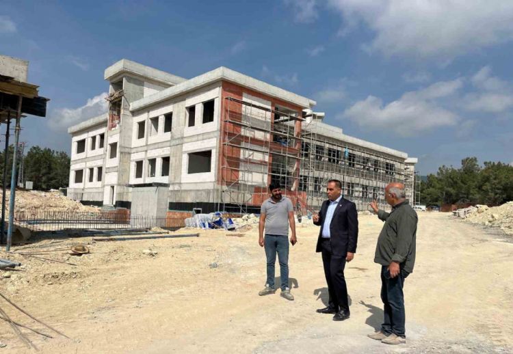Mezitli Devlet Hastanesi inşaatında çalışmaların yüzde 40’ı tamamlandı