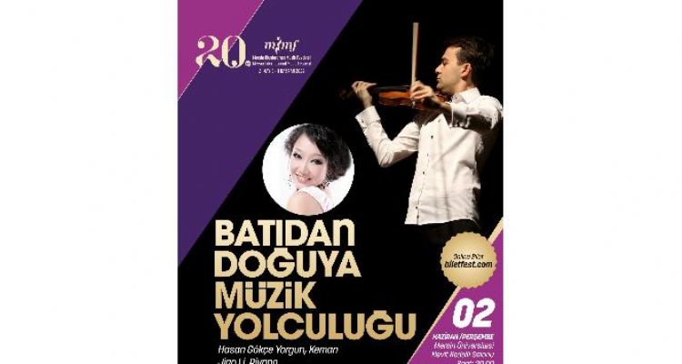 Keman sanatçısı Hasan Gökçe Yorgun ve piyanist Jiao Li, festivalde sahne alacak