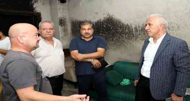 Başkan Gültak'tan evi yanan aileye destek