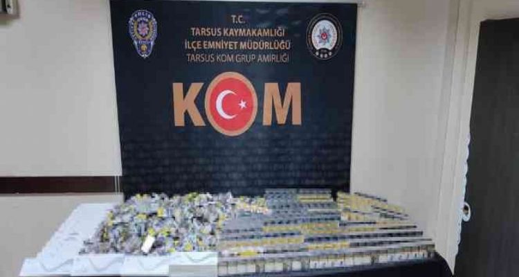 Mersin'de bin 240 paket kaçak sigara ele geçirildi