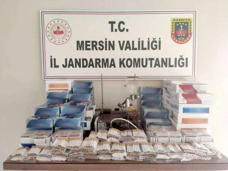 Mersin’de 100 bin kaçak makaron ele geçirildi