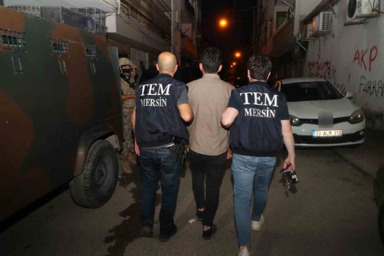 Mersin’de terör operasyonu: 12 gözaltı