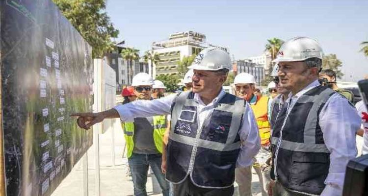 Başkan Seçer, metro inşaat alanında incelemelerde bulundu