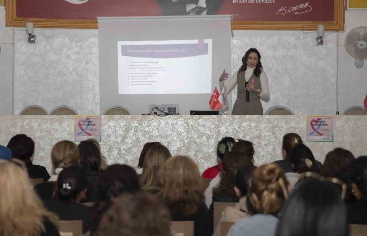 Mersin’de kadınlar ‘meme kanseri’ konusunda bilinçlendiriliyor