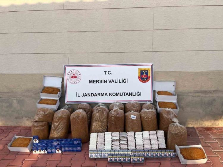 Mersin’de 13 bin 500 kaçak makaron ele geçirildi