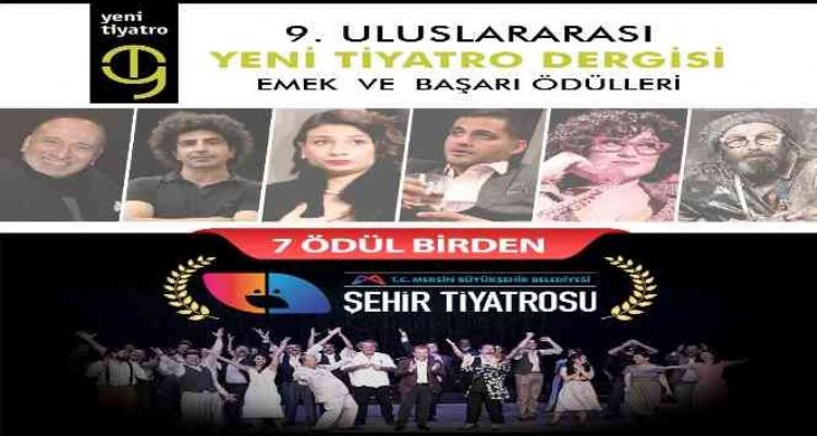 Mersin Büyükşehir Belediyesi Şehir Tiyatrosuna 7 ödül