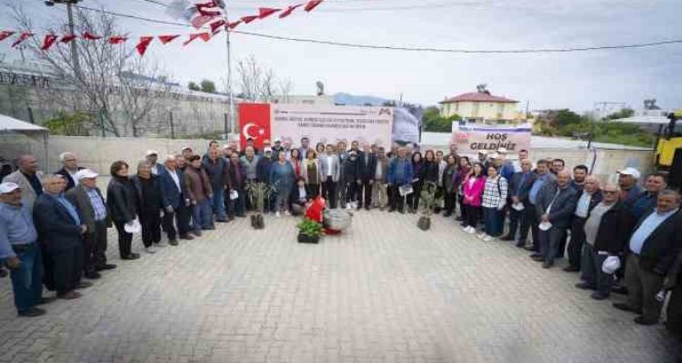 Mersin'de çiftçilere zeytin ve passiflora fidanı desteği