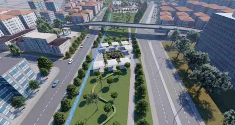 Tarsus'u ikiye bölen tren yolu yer altına iniyor
