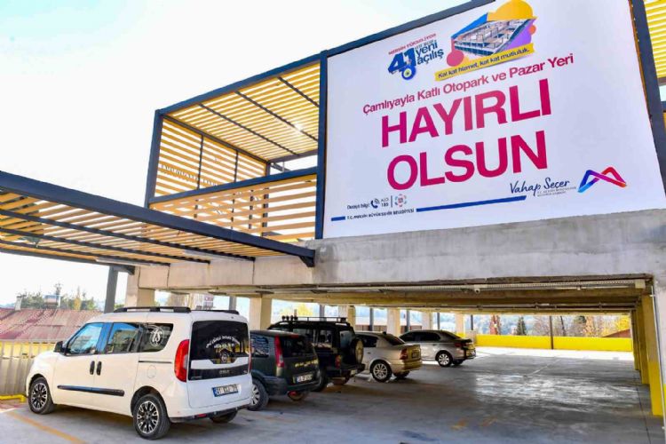 Çok amaçlı ‘Çamlıyayla Katlı Otopark’ kullanıma açıldı