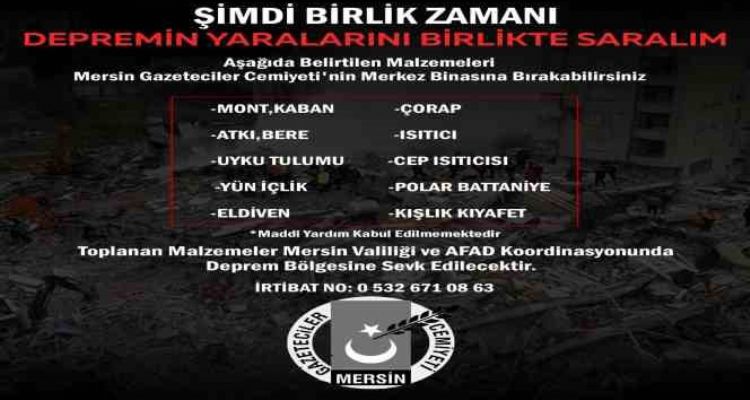 MGC'den afetzedelere yardım eli