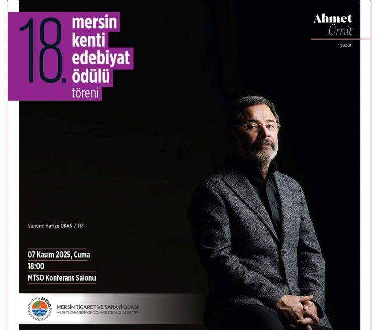 Mersin Kenti Edebiyat Ödülü Ahmet Ümit’in