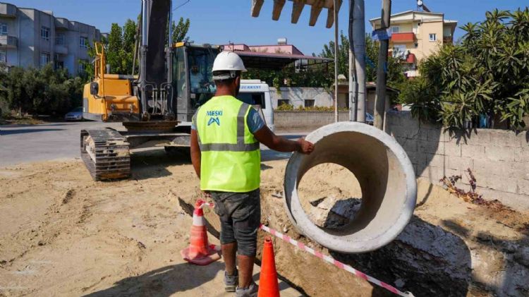 MESKİ, yağmursuyu hattı çalışmalarına devam ediyor