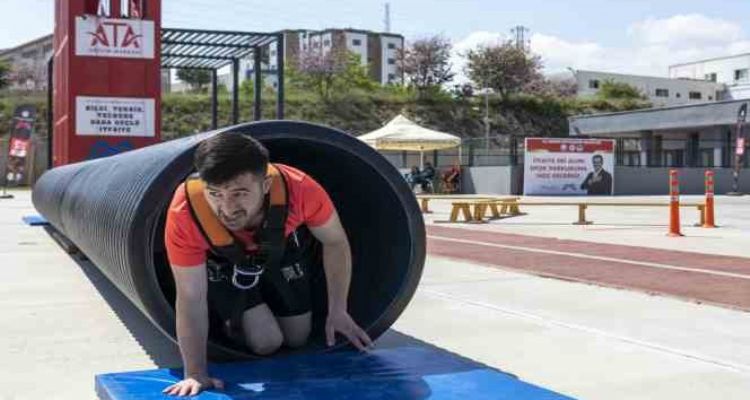 Mersin Büyükşehir Belediyesinin itfaiye eri alımı uygulamalı sınavı tamamlandı