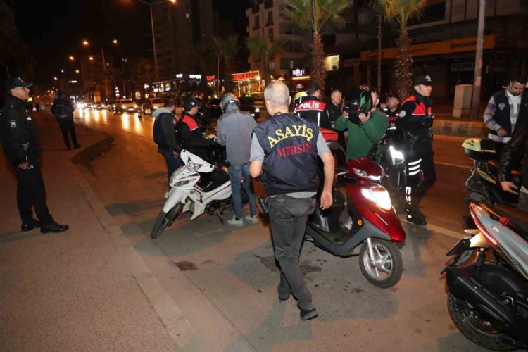 Mersin polisinden dron destekli denetim