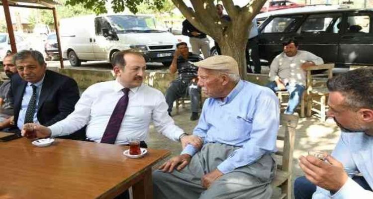 Vali Pehlivan, Sayköy'de vatandaşlarla buluştu