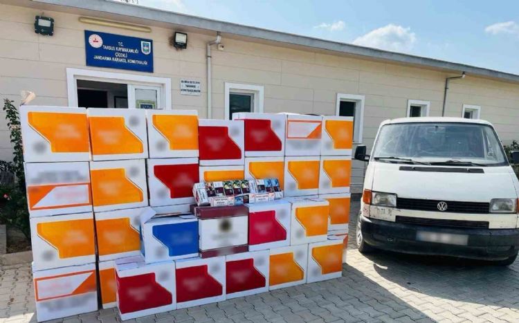 Mersin’de 1 milyon 120 bin adet kaçak makaron ele geçirildi