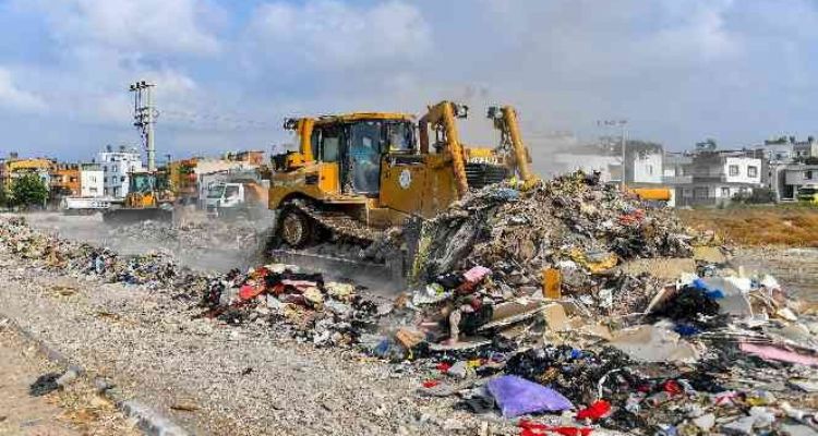 Mersin'de kaçak hafriyatlar temizlendi
